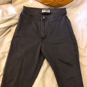 American Apparel dark grey easy jeans